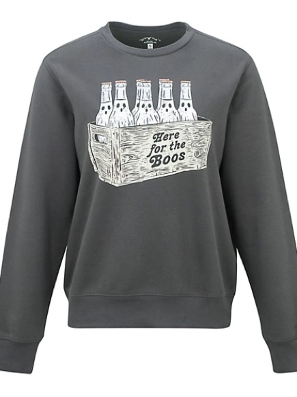 NWT Blue Mountain Women’s Here for the Boos Graphic Fleece Sweatshirt, Large